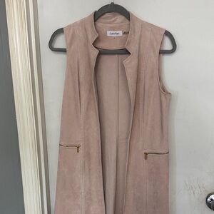 Calvin Klein Blush Pink Sleeveless Jacket